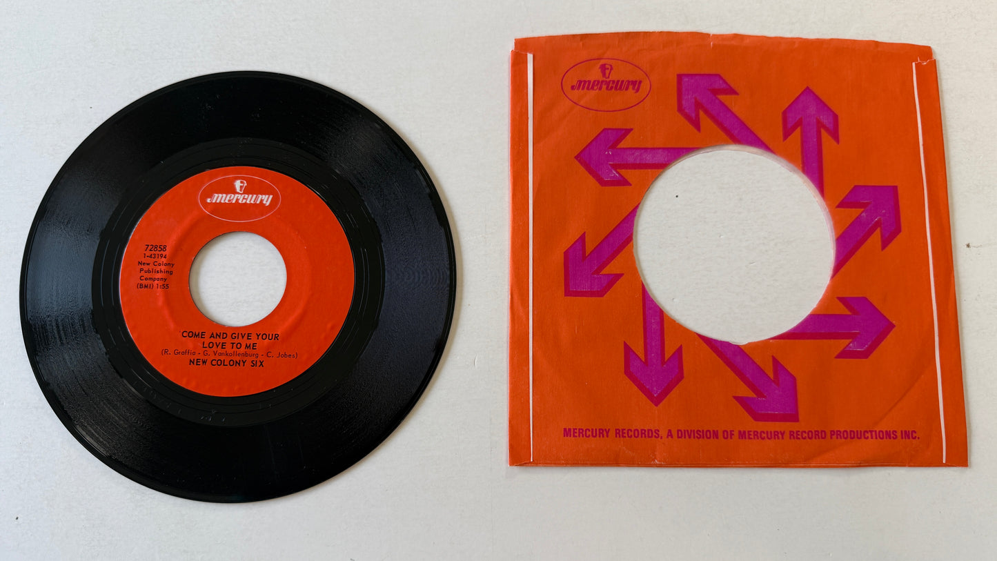 The New Colony Six Things I'd Like To Say / Come And Give Your Love To Me Used 45 RPM 7" Vinyl VG+\VG+