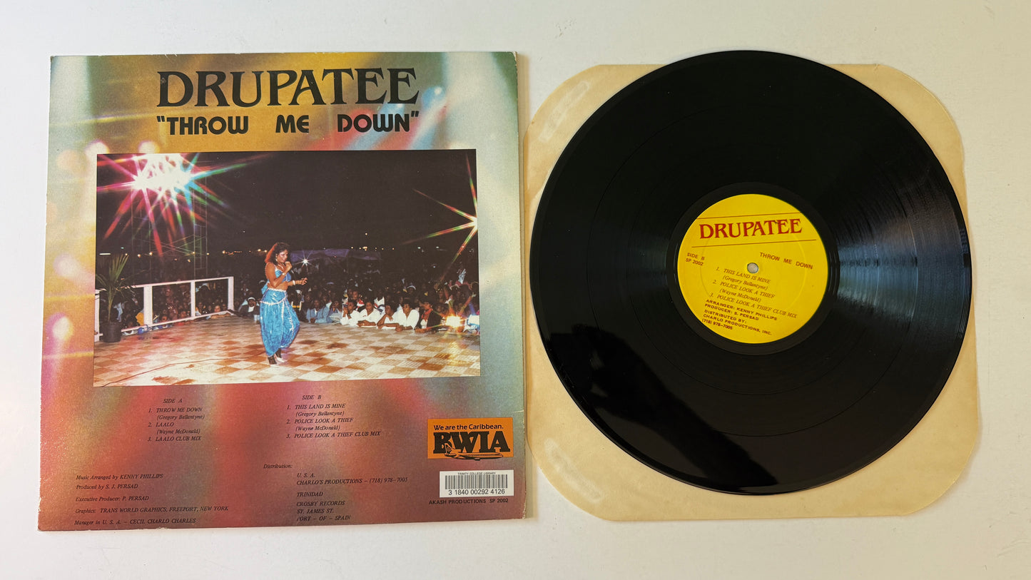 Drupatee Ramgoonai Throw Me Down Used Vinyl LP VG+\VG
