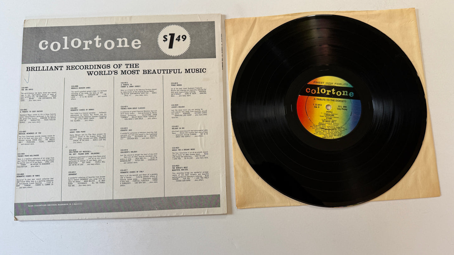 The Alumni Band Tommy And Jimmy Dorsey Bands: A Tribute To The Dorseys Used Vinyl LP VG+\VG+