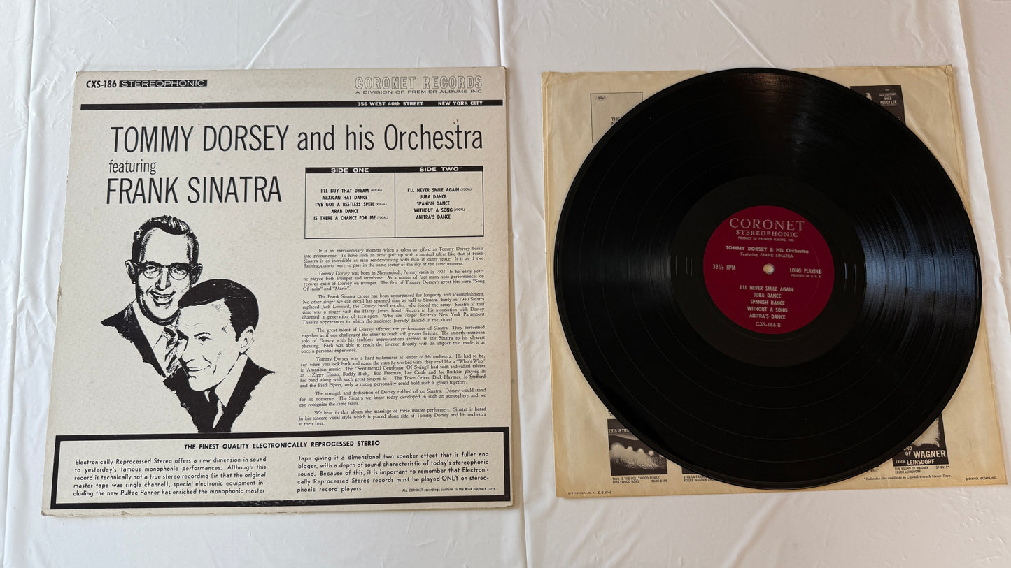 Tommy Dorsey And His Orchestra Tommy Dorsey And His Orchestra Featuring Frank Sinatra Used Vinyl LP VG\VG