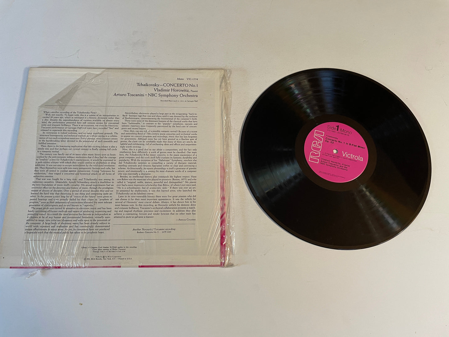 Toscanini Piano Concerto No. 1 Used Vinyl LP VG+\VG+ Black