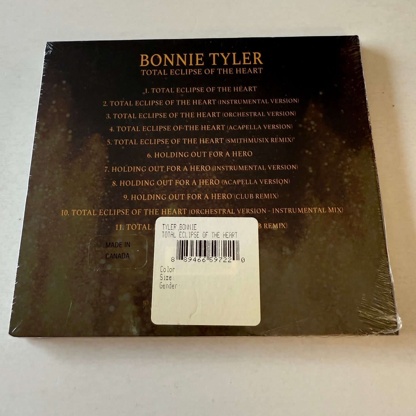 Bonnie Tyler Total Eclipse Of The Heart New Sealed Digipak CD Single M\M