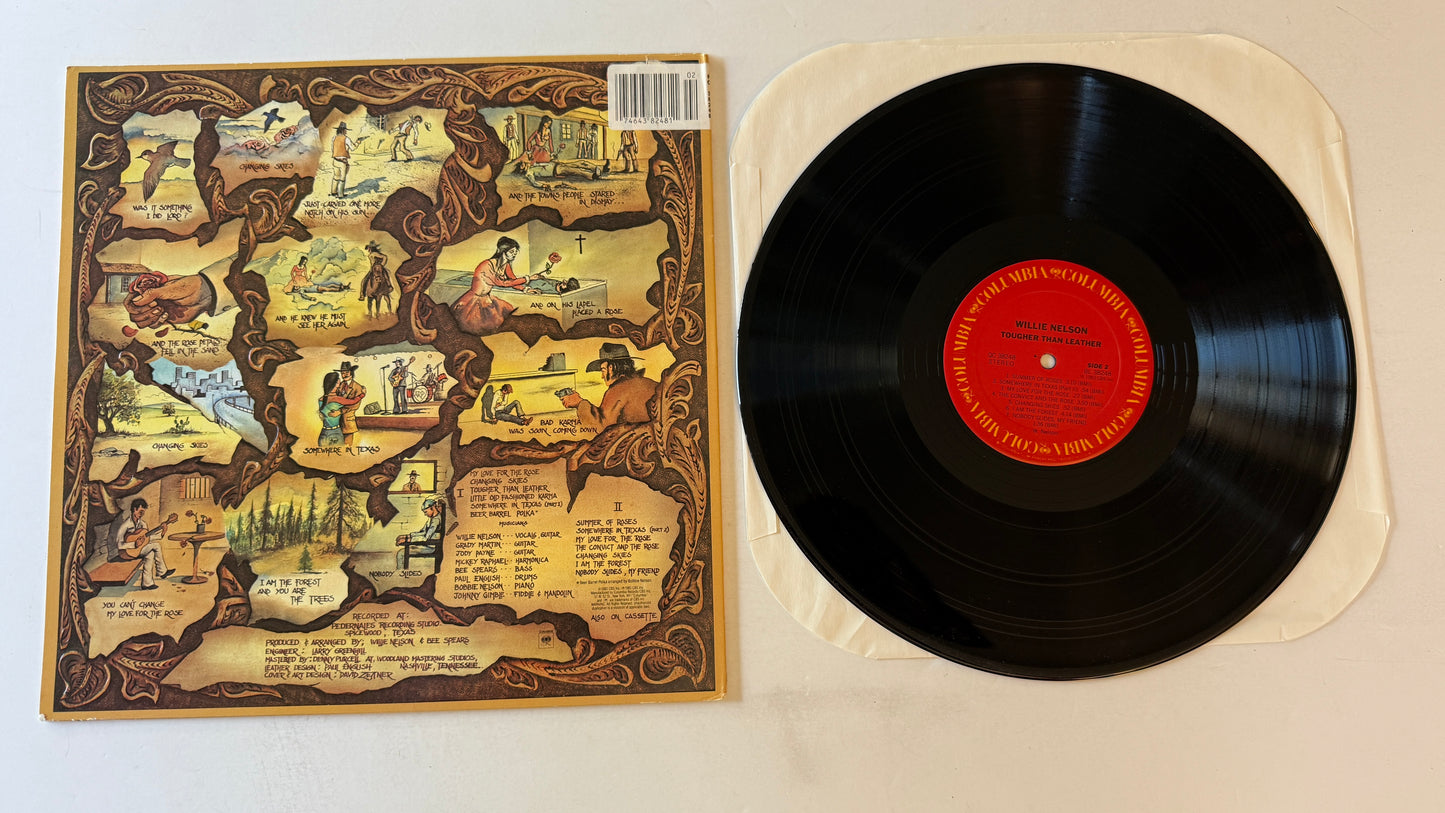 Willie Nelson Tougher Than Leather Used Vinyl LP VG+\VG+