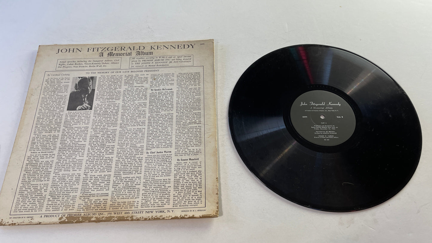 Unknown John F Kennedy A Memorial Album Used Vinyl LP VG+\G+ Black