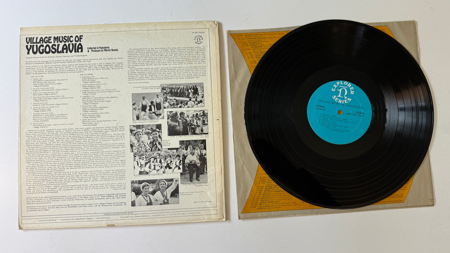 Various Village Music Of Yugoslavia Used Vinyl LP VG+\VG