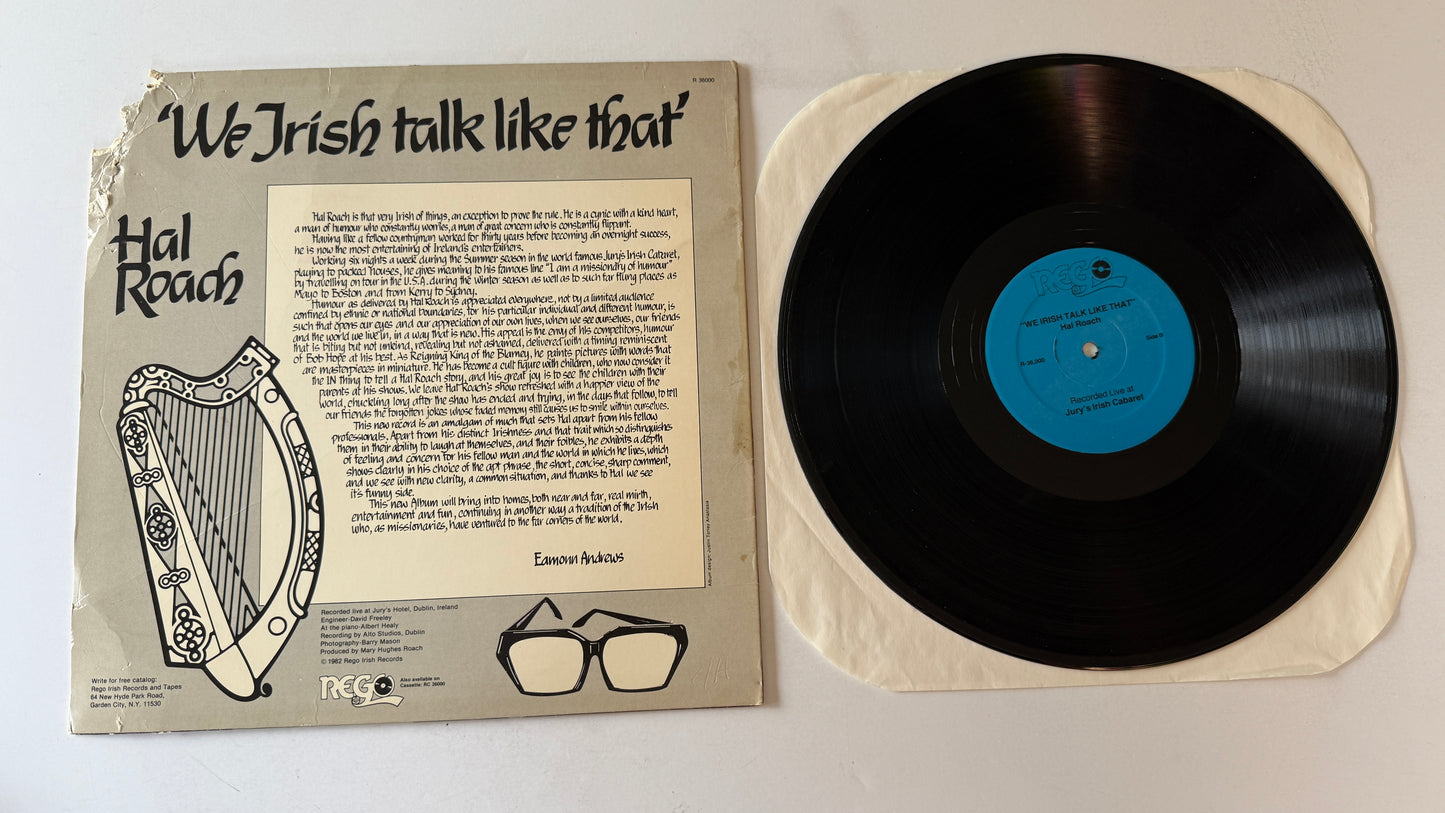 Hal Roach We Irish Talk Like That Used Vinyl LP VG+\VG