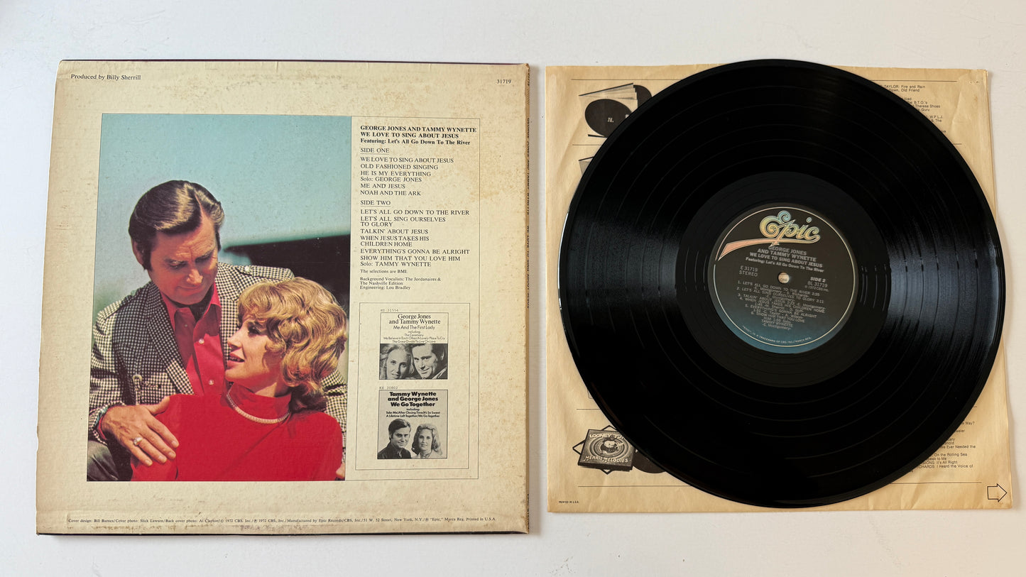 George Jones & Tammy Wynette We Love To Sing About Jesus Used Vinyl LP VG+\VG