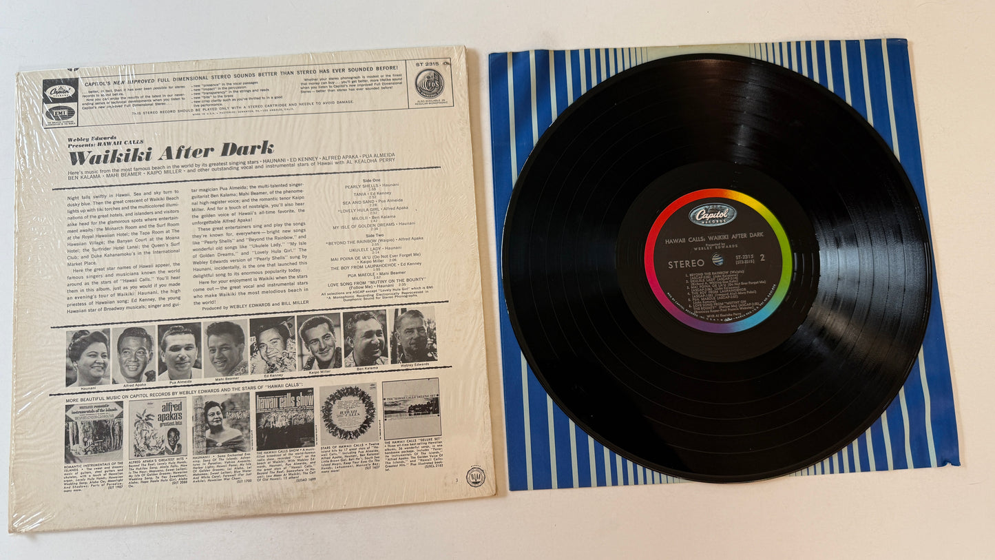 Various Webley Edwards Presents: Hawaii Calls, Waikiki After Dark Used Vinyl LP VG+\VG+