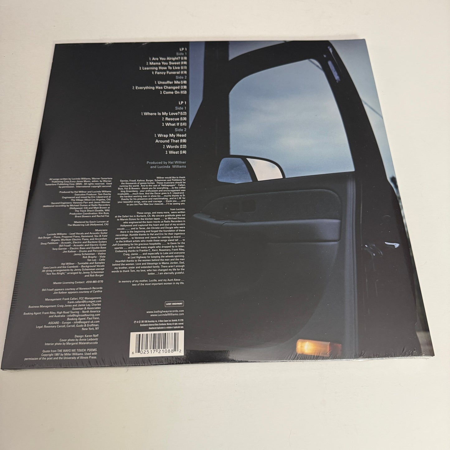 Lucinda Williams West New Vinyl 2LP M\M