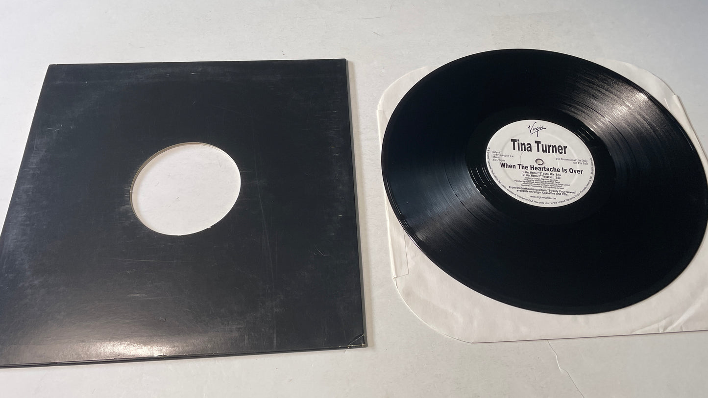Tina Turner When The Heartache Is Over (Hex Hector Remixes) 12" Used Vinyl Single VG+\VG