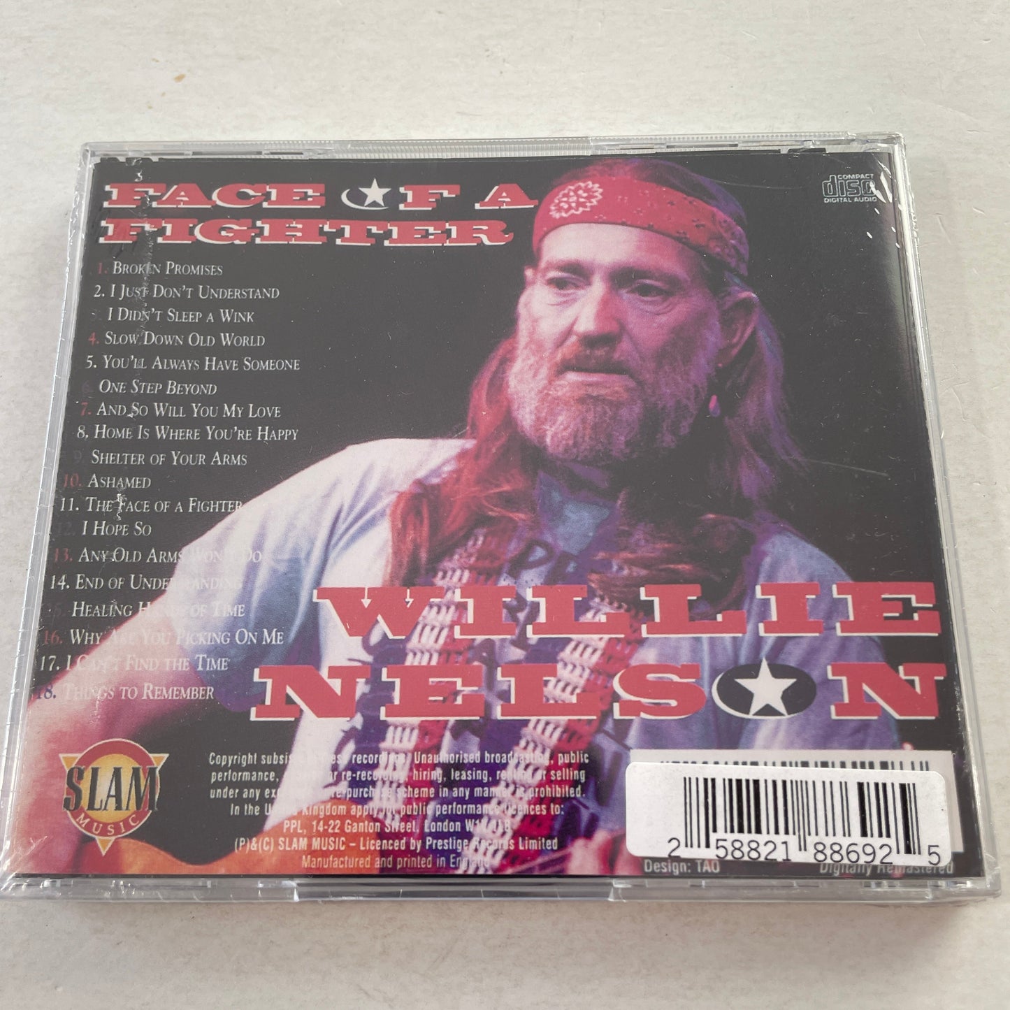 Willie Nelson Face Of A Fighter New Sealed CD M\M Silver