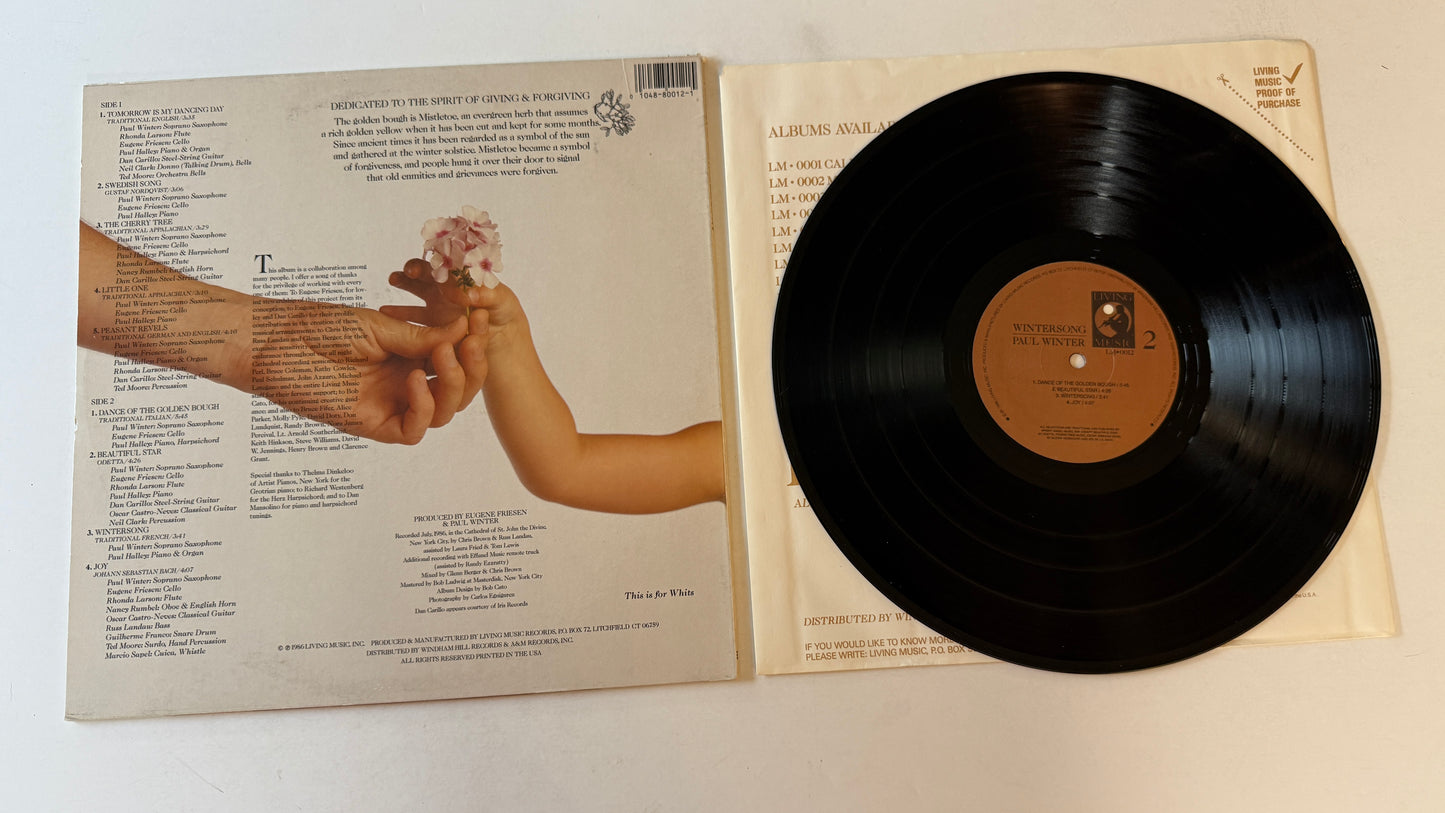 Paul Winter Wintersong (Tomorrow Is My Dancing Day) Used Vinyl LP VG+\VG+