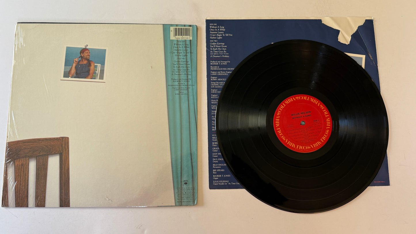 Willie Nelson Without A Song Used Vinyl LP VG+\VG+