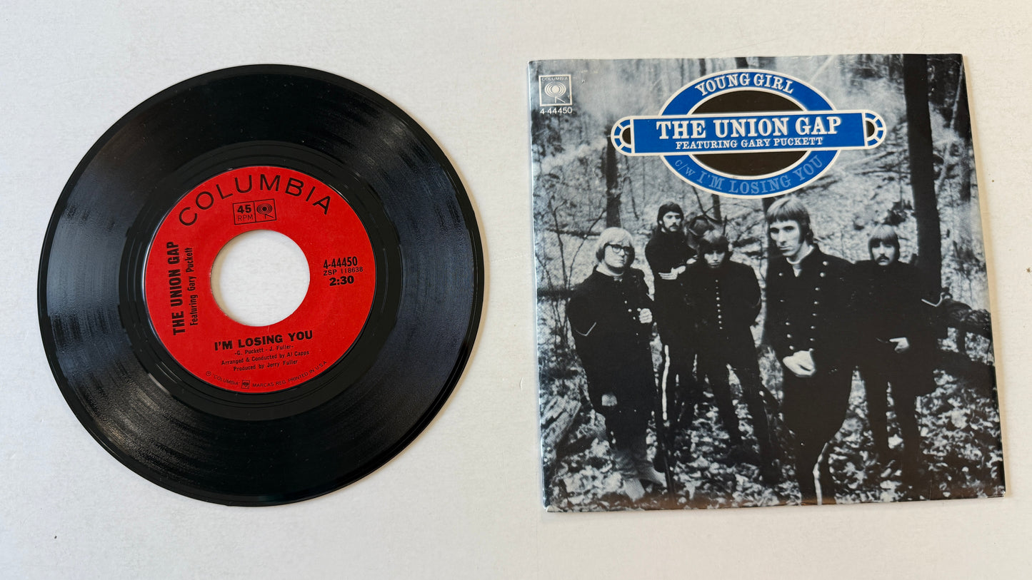 Gary Puckett & The Union Gap Young Girl / I'm Losing You Used 45 RPM 7" Vinyl VG+\VG