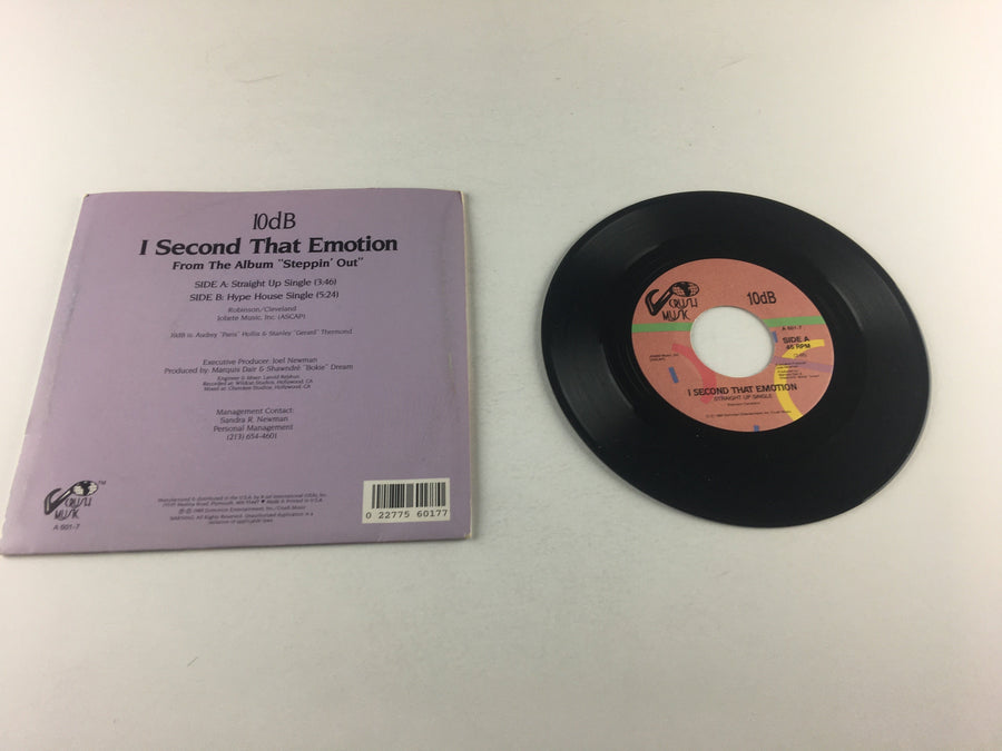 10db I Second That Emotion Used 45 RPM 7" Vinyl VG+\VG+