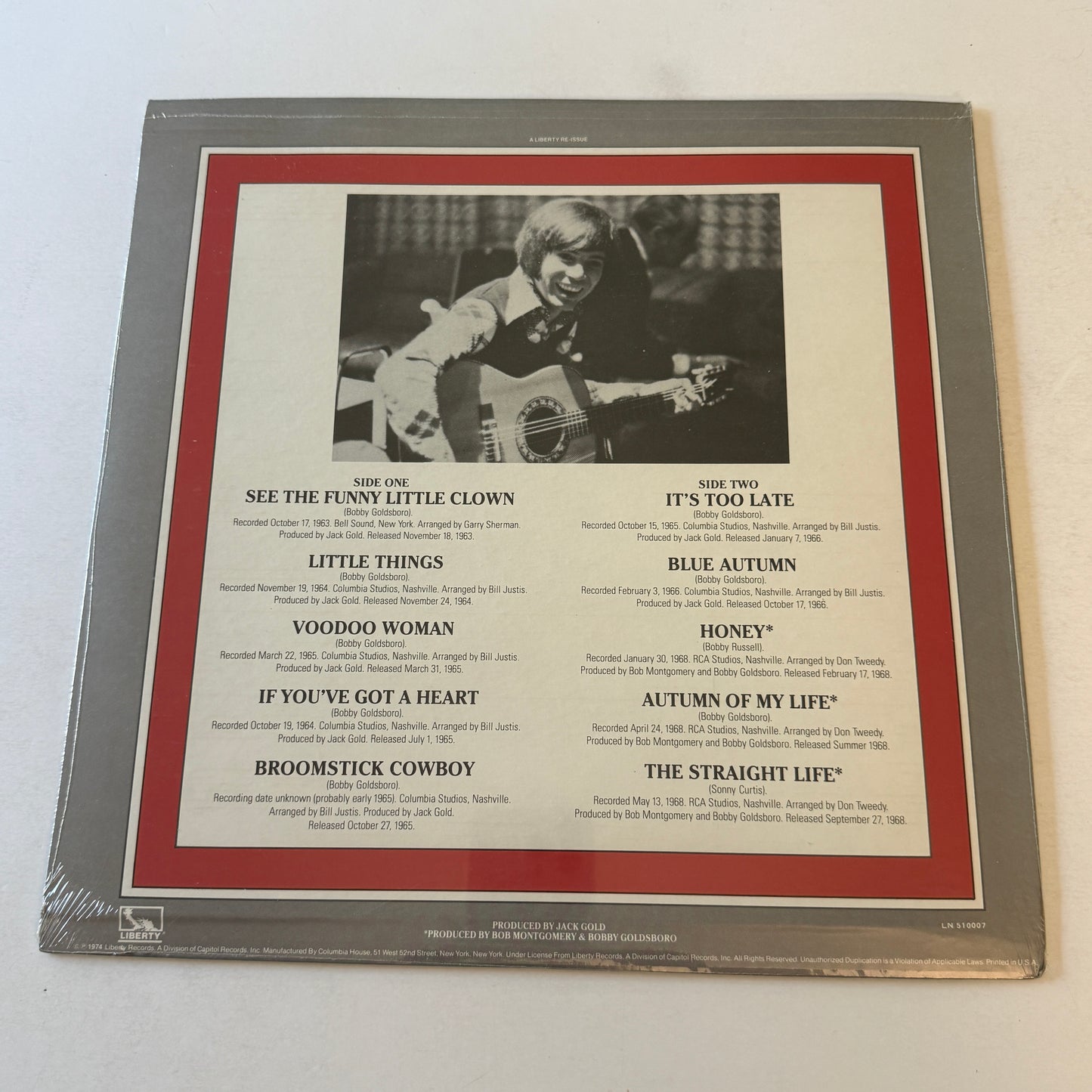 Bobby Goldsboro 10th Anniversary Album Vol. 1 Used Vinyl LP NM\VG+