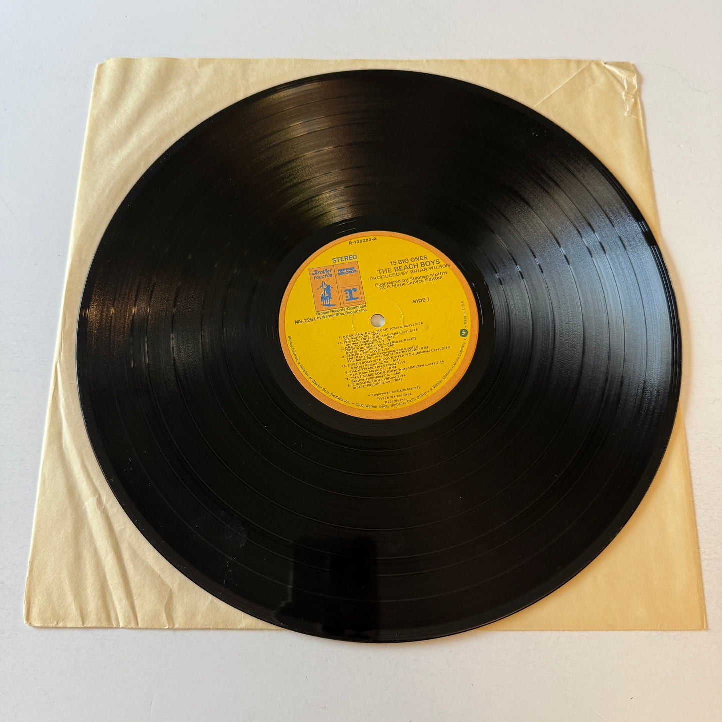 The Beach Boys 15 Big Ones Used Vinyl LP VG+\VG