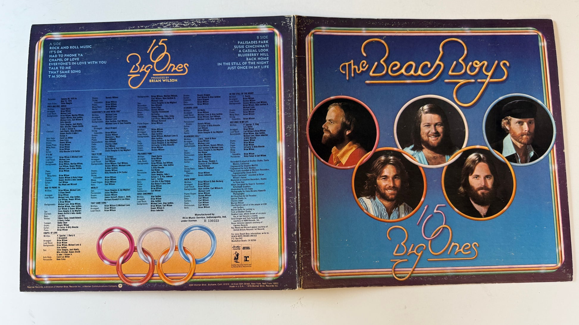 The Beach Boys 15 Big Ones Used Vinyl LP VG+\VG