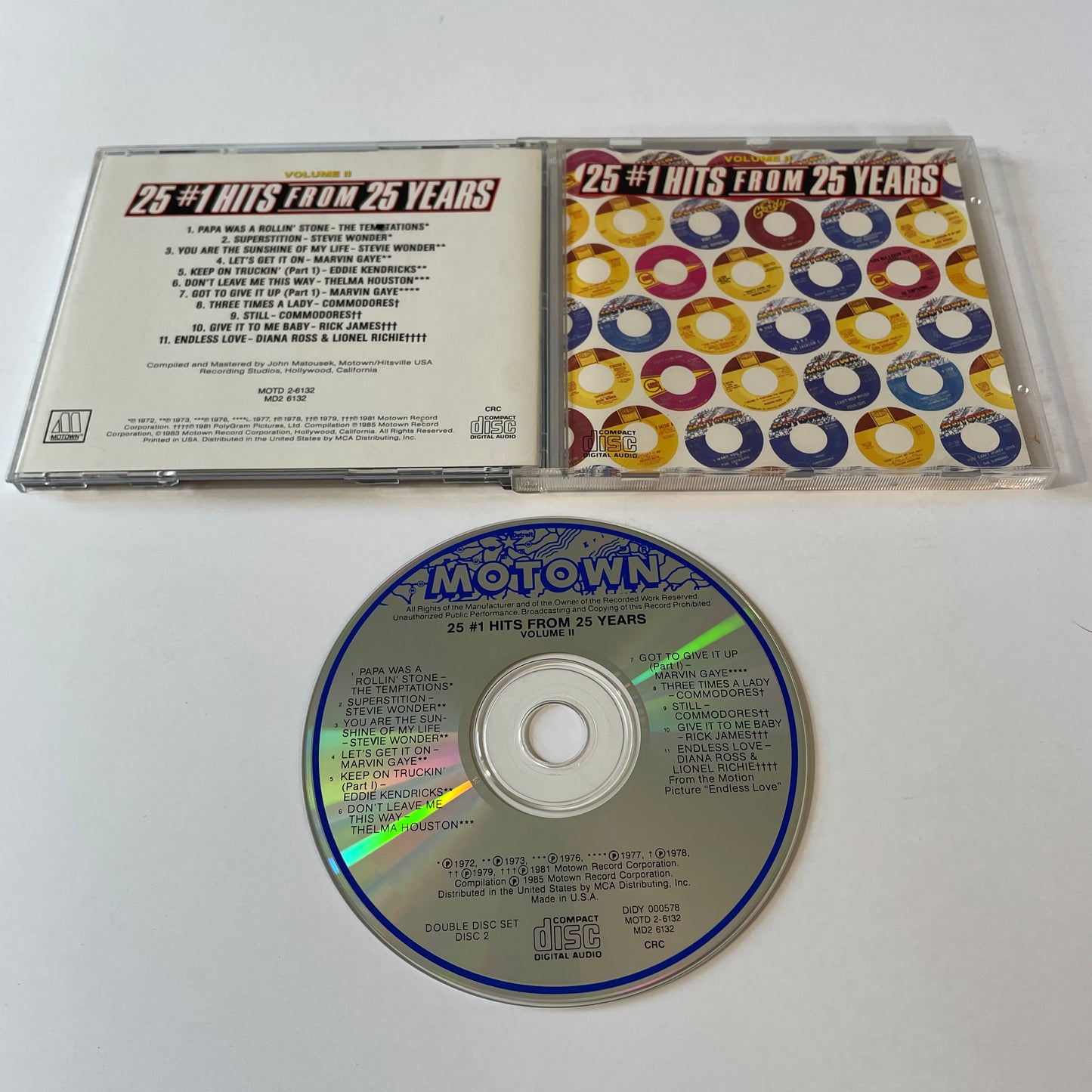 Various 25 #1 Hits From 25 Years (Volume II) Used CD VG+\VG+