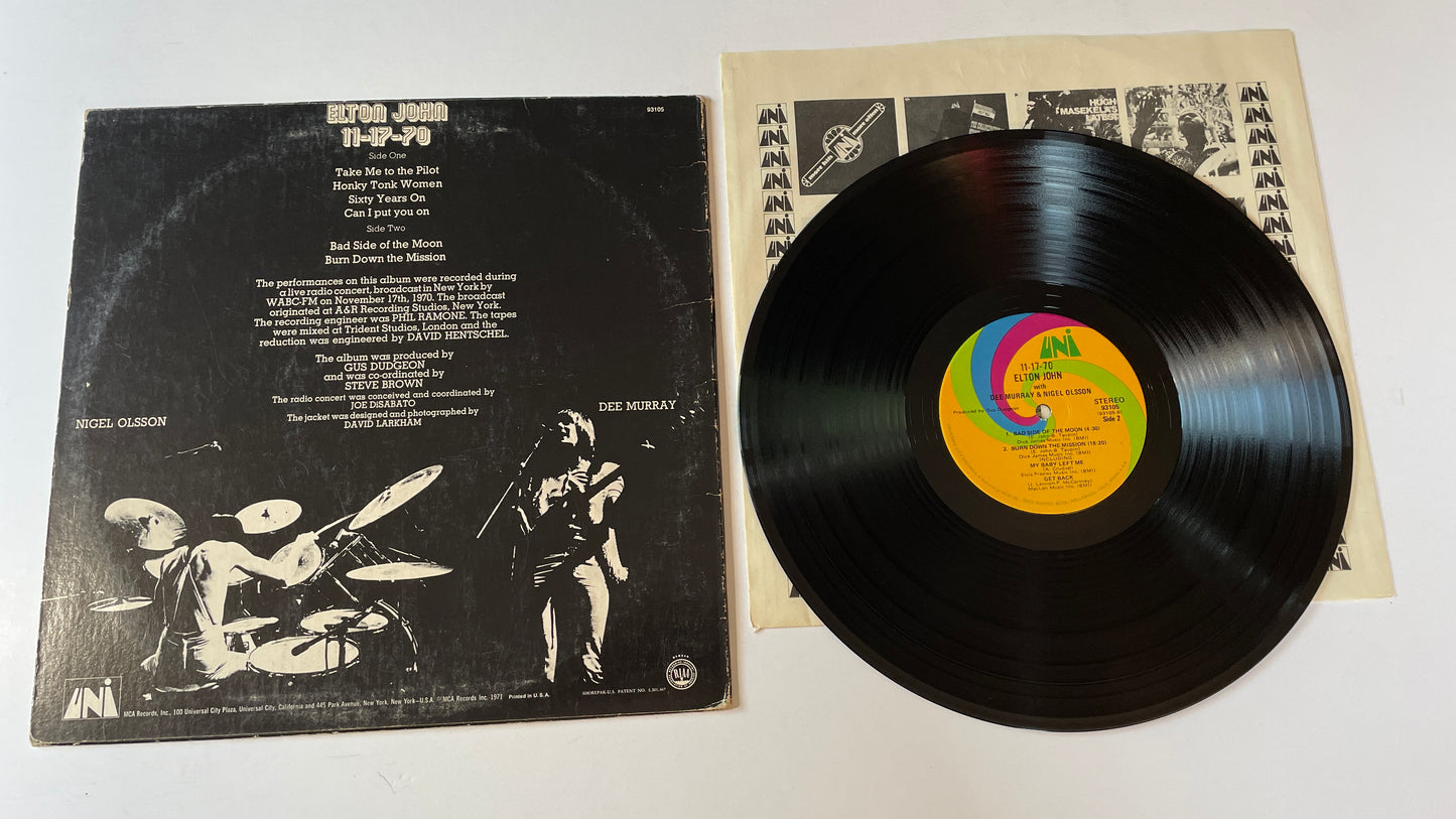 Elton John 25889 Used Vinyl LP VG+\G+