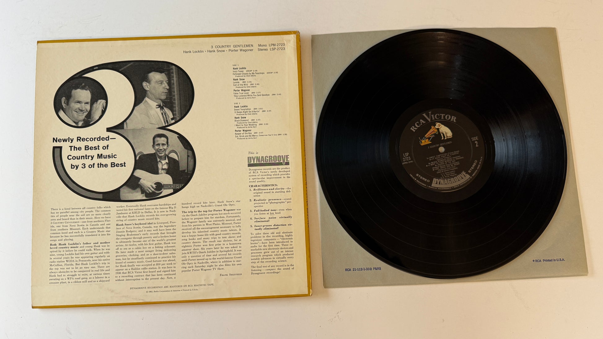 Hank Locklin 3 Country Gentlemen Used Vinyl LP VG+\VG+