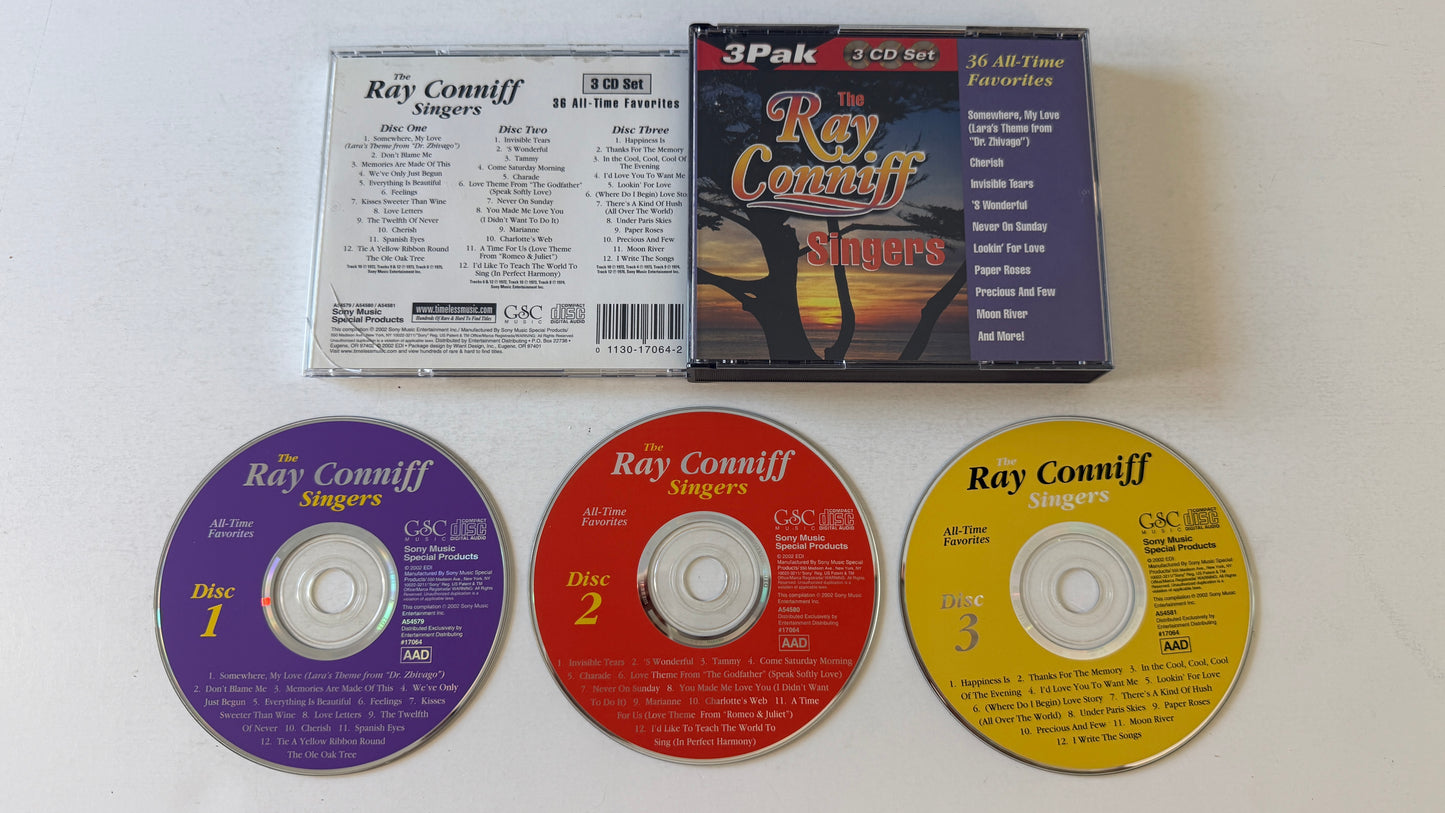 Ray Conniff And The Singers 36 All-Time Favorites Used 3CD VG+\VG