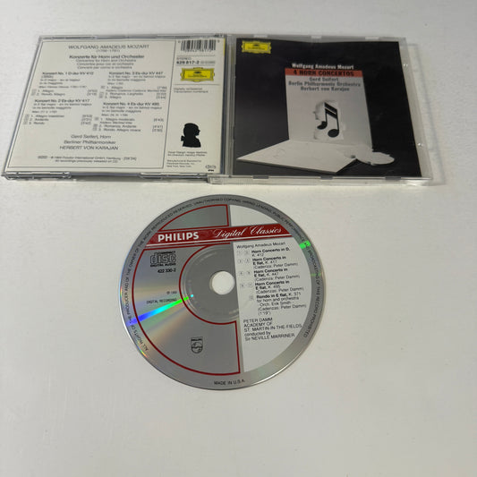 Wolfgang Amadeus Mozart 4 Horn Concertos Konzerte Fur Horn Und Orchester Used CD VG\VG+