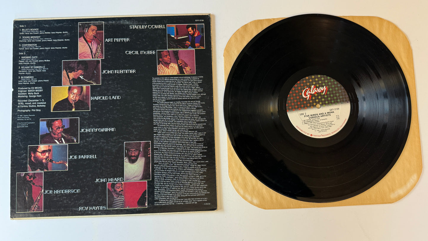 Various 5 Birds And A Monk Used Vinyl LP VG\VG