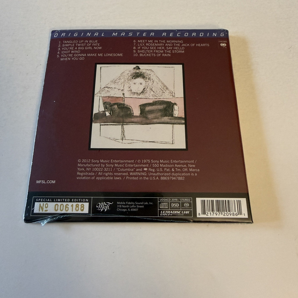 Bob Dylan Blood On The Tracks New Digipak Hybrid SACD M\M