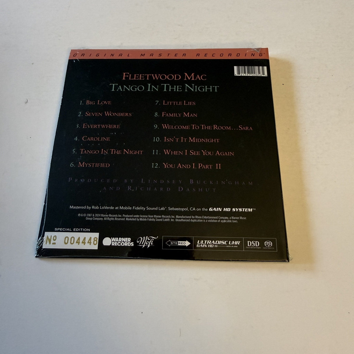 Fleetwood Mac Tango In The Night New Digipak Hybrid SACD M\M