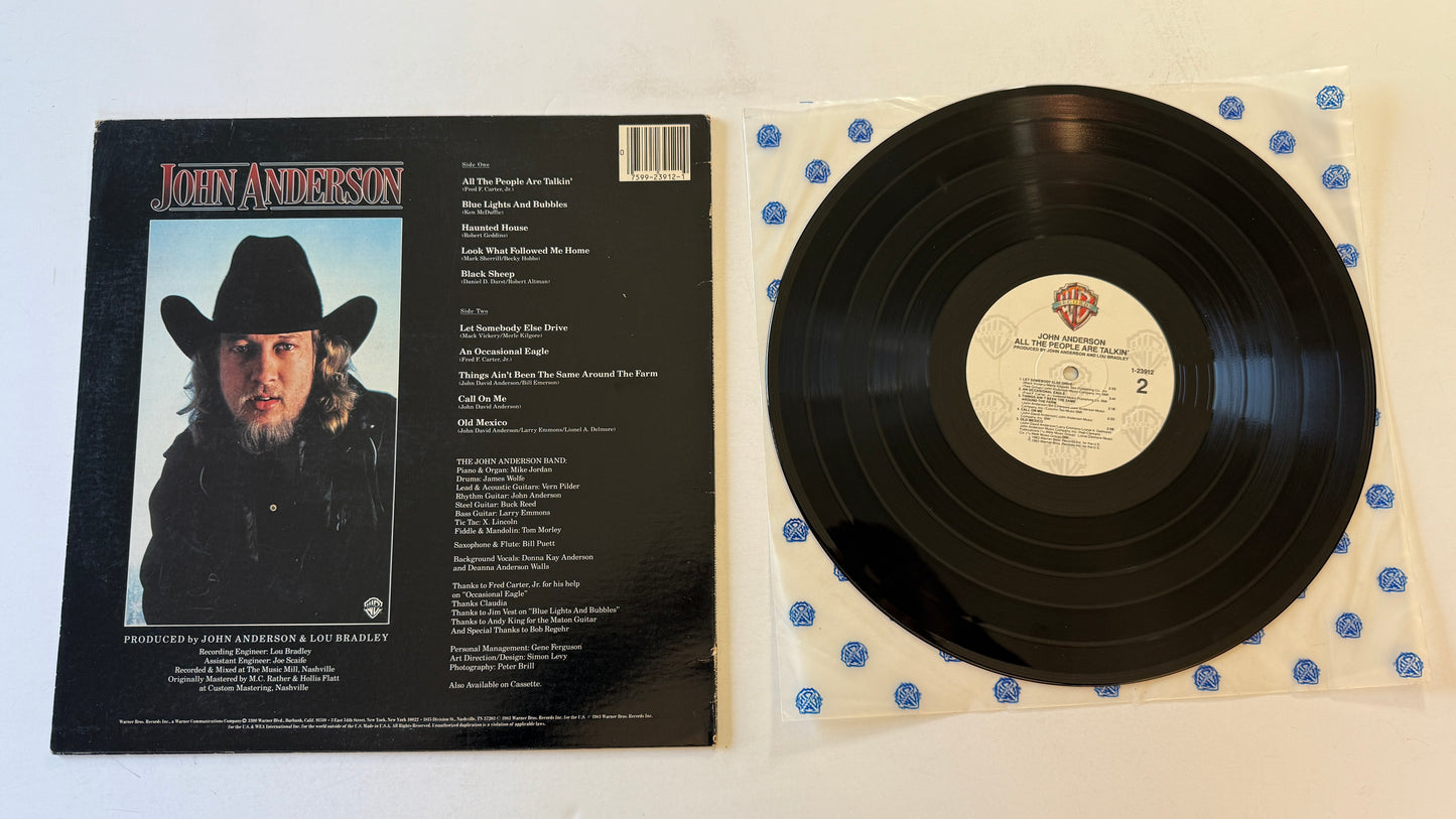 John Anderson All The People Are Talkin' Used Vinyl LP VG+\VG