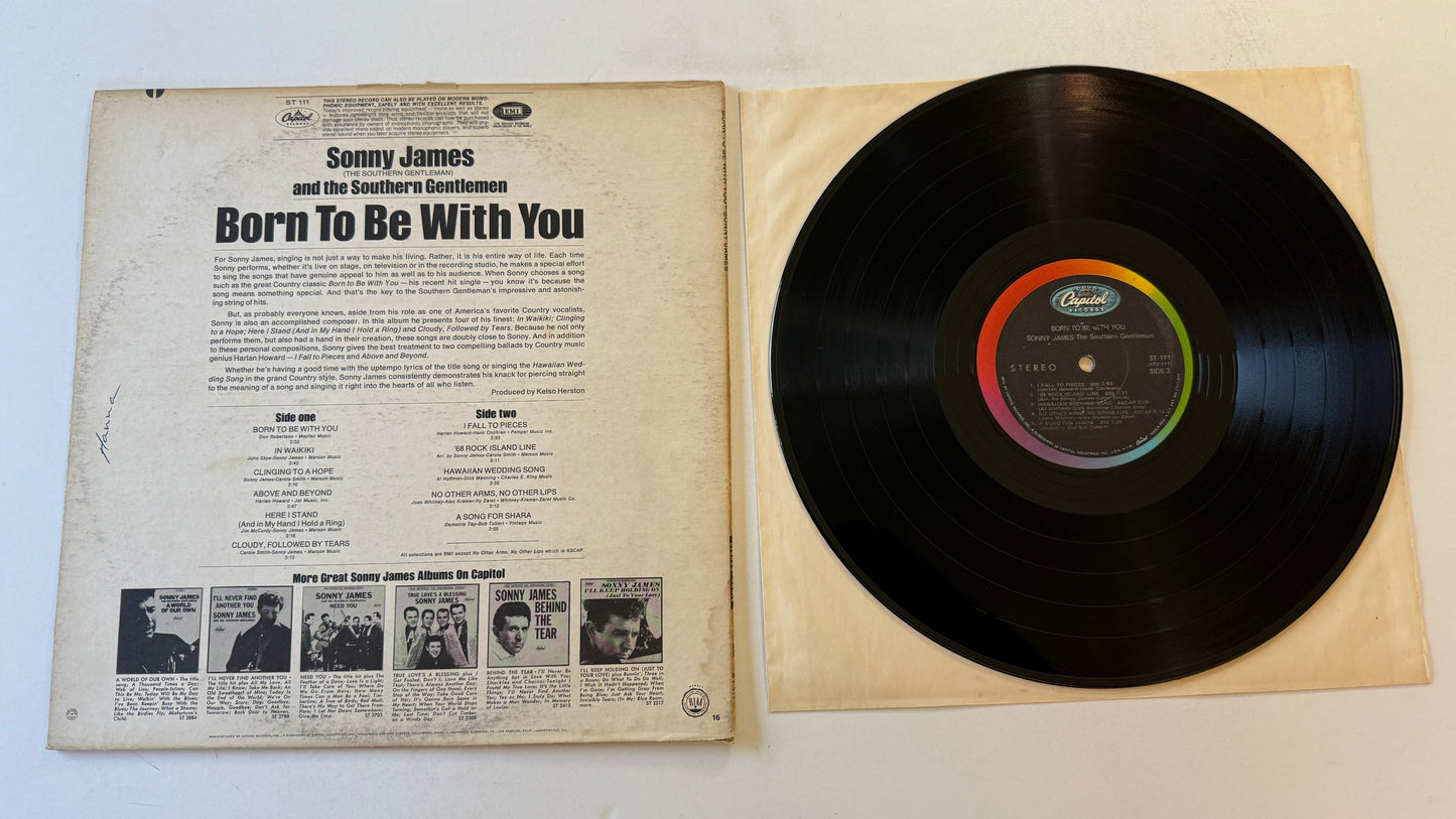Sonny James Born To Be With You Used Vinyl LP VG+\VG