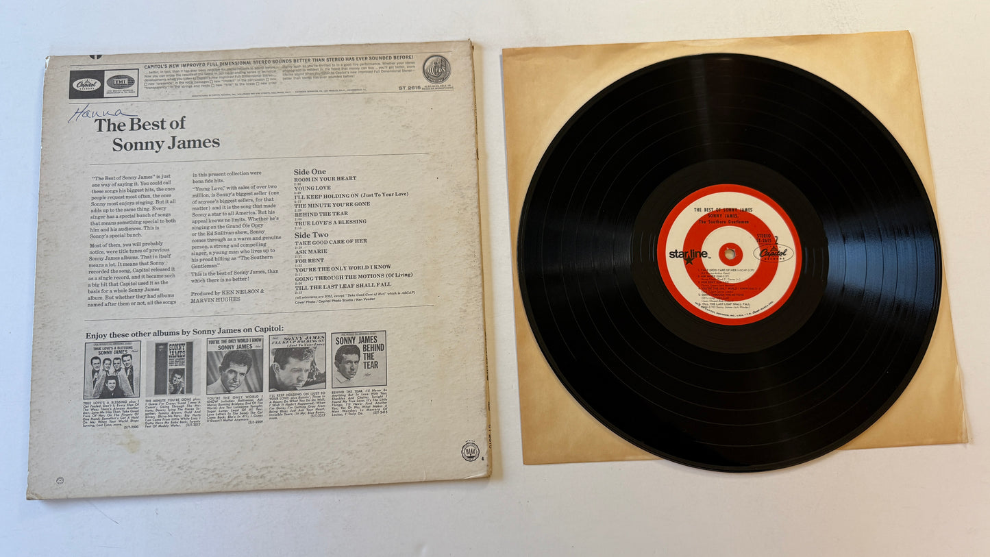 Sonny James The Best Of Sonny James Used Vinyl LP VG+\VG