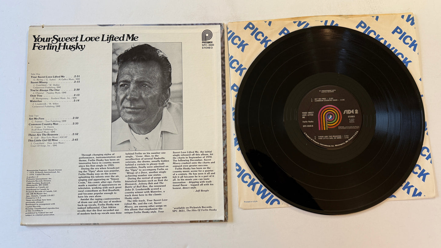 Ferlin Husky Your Sweet Love Lifted Me Used Vinyl LP VG+\VG