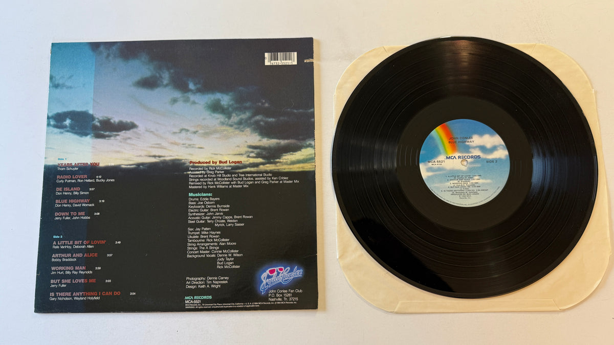 John Conlee Blue Highway Used Vinyl LP VG+\VG