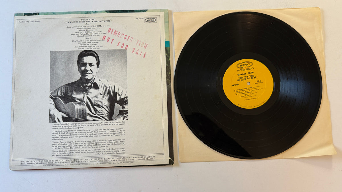 Tommy Cash Your Lovin' Takes The Leavin' Out Of Me Used Vinyl LP VG+\VG+