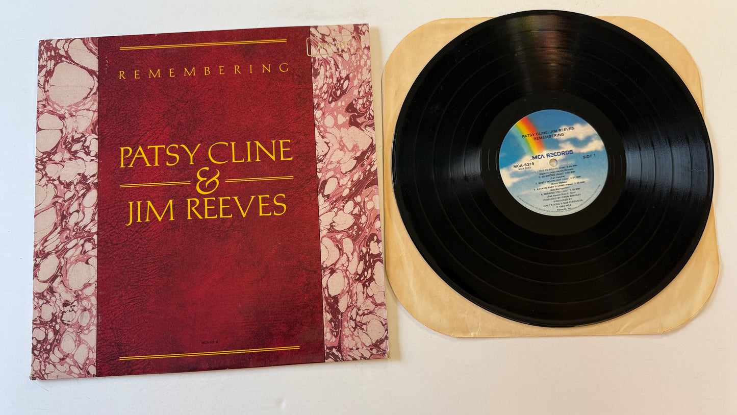 Patsy Cline Remembering Patsy Cline & Jim Reeves Used Vinyl LP VG+\VG+