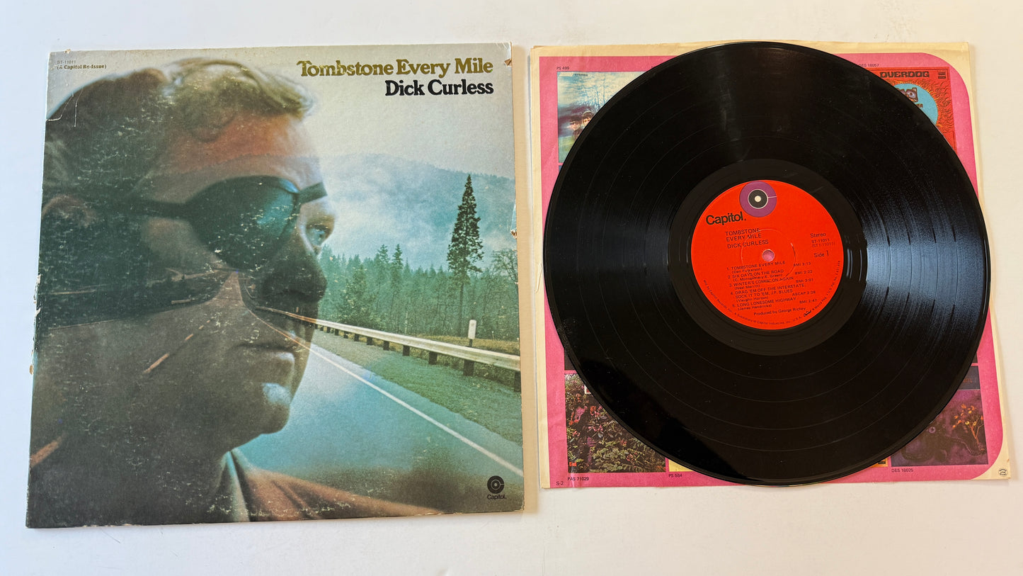 Dick Curless Tombstone Every Mile Used Vinyl LP VG+\G+