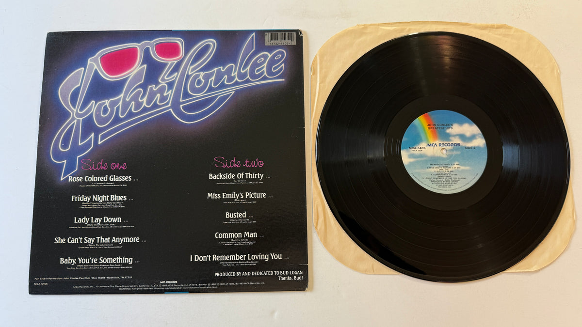 John Conlee John Conlee's Greatest Hits Used Vinyl LP VG+\VG