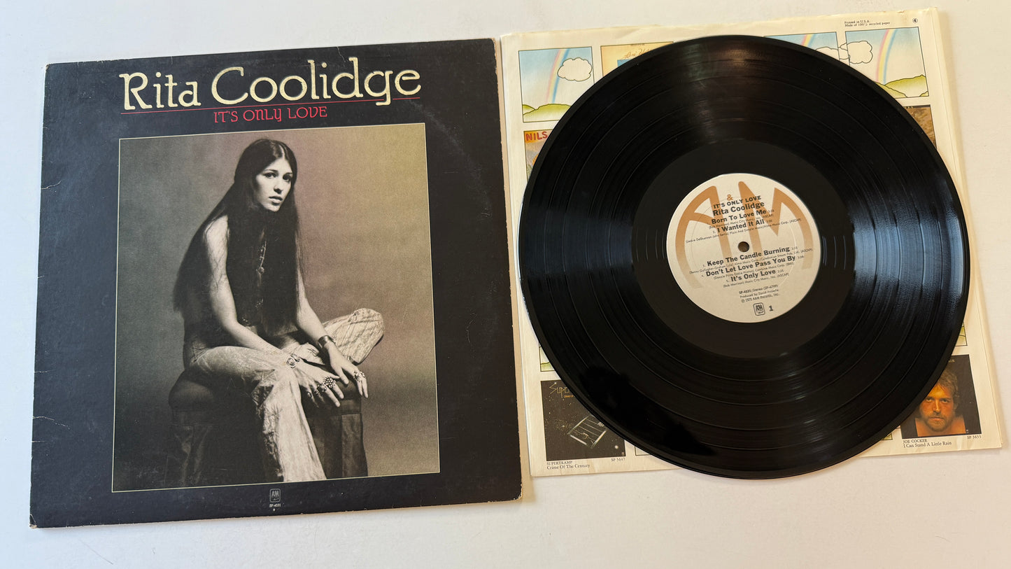 Rita Coolidge It's Only Love Used Vinyl LP VG+\G+