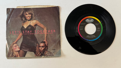 Tina Turner Let's Stay Together  Used 45 RPM 7" Vinyl VG+\VG