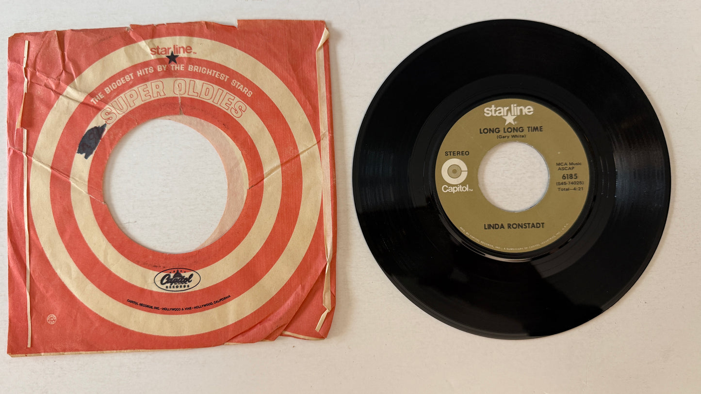 The Stone Poneys Different Drum / Long Long Time  Used 45 RPM 7" Vinyl VG+\G+