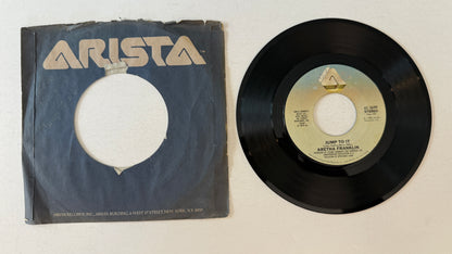 Aretha Franklin Jump To It  Used 45 RPM 7" Vinyl VG+\G+