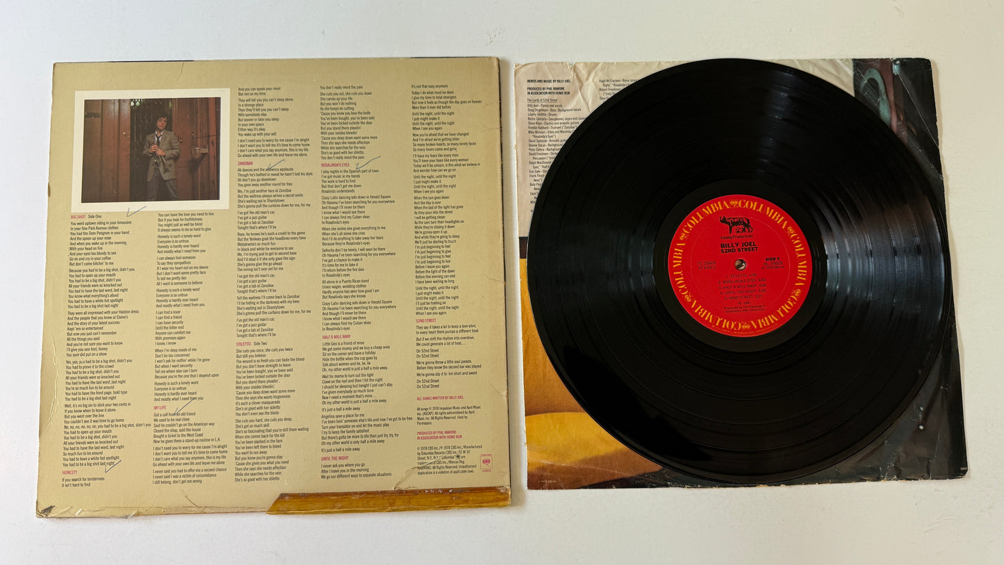 Billy Joel 52nd Street Used Vinyl LP VG\G+