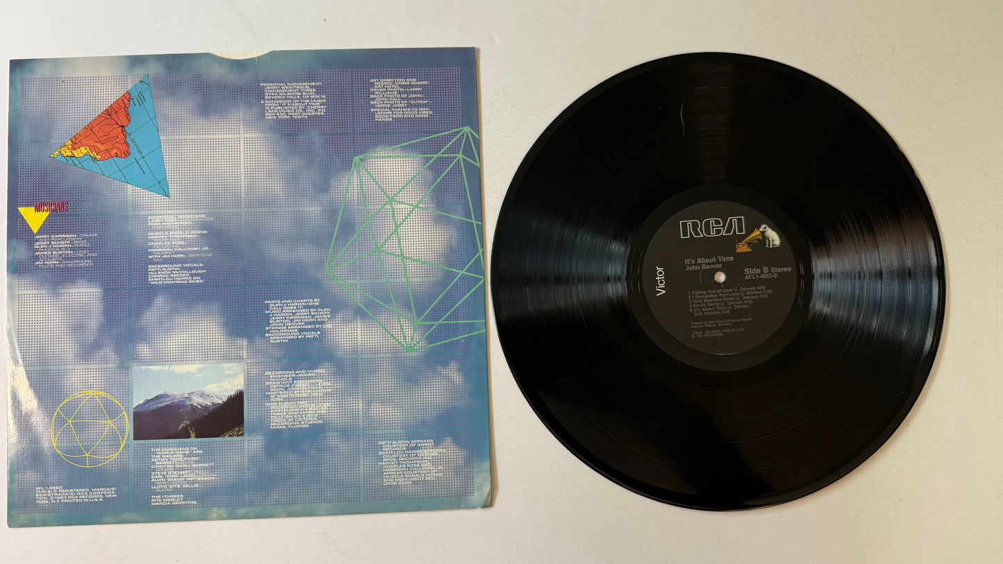 John Denver It's About Time Used Vinyl LP VG+\VG