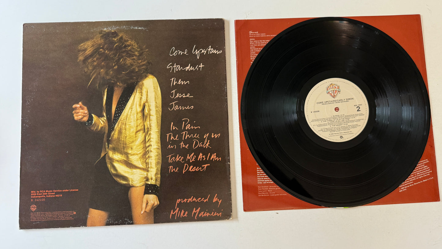 Carly Simon Come Upstairs Used Vinyl LP VG+\VG