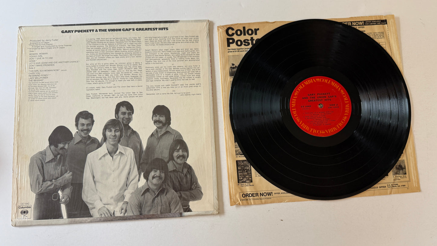 Gary Puckett & The Union Gap Gary Puckett & The Union Gap's Greatest Hits Used Vinyl LP VG+\VG+