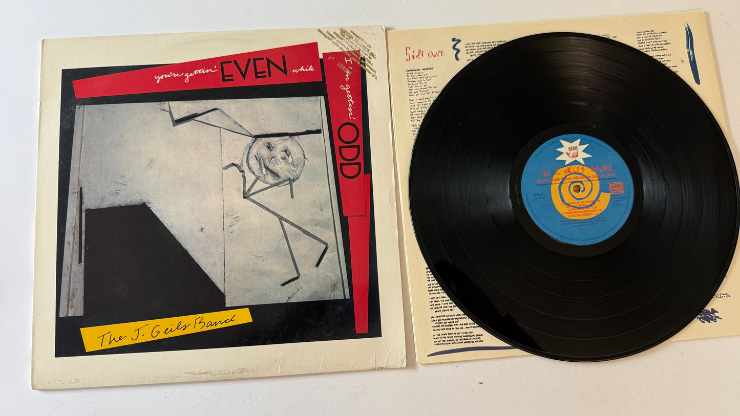The J. Geils Band You're Gettin' Even While I'm Gettin' Odd Used Vinyl LP VG+\VG