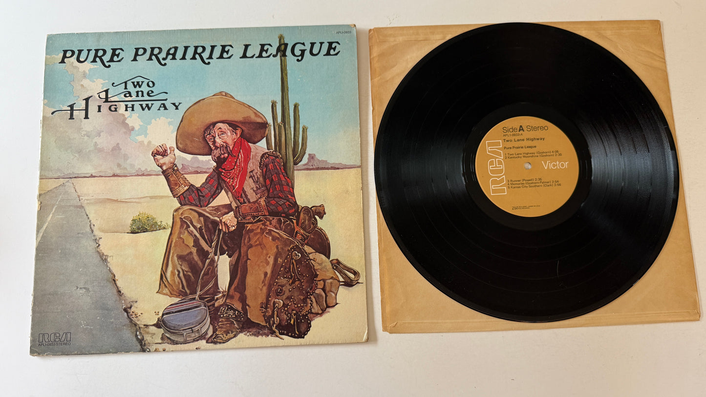 Pure Prairie League Two Lane Highway Used Vinyl LP VG+\G+