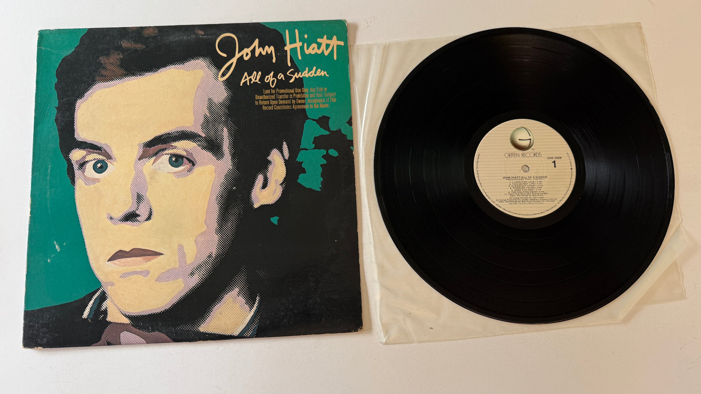 John Hiatt All Of A Sudden Used Vinyl LP VG+\VG